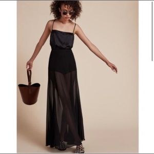 Reformation maxi sheer skirt